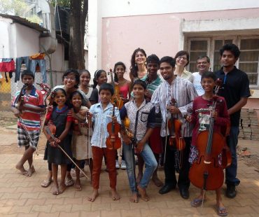 Violin and Cello kids with Ensemble Riccardi-Feola-Bager
