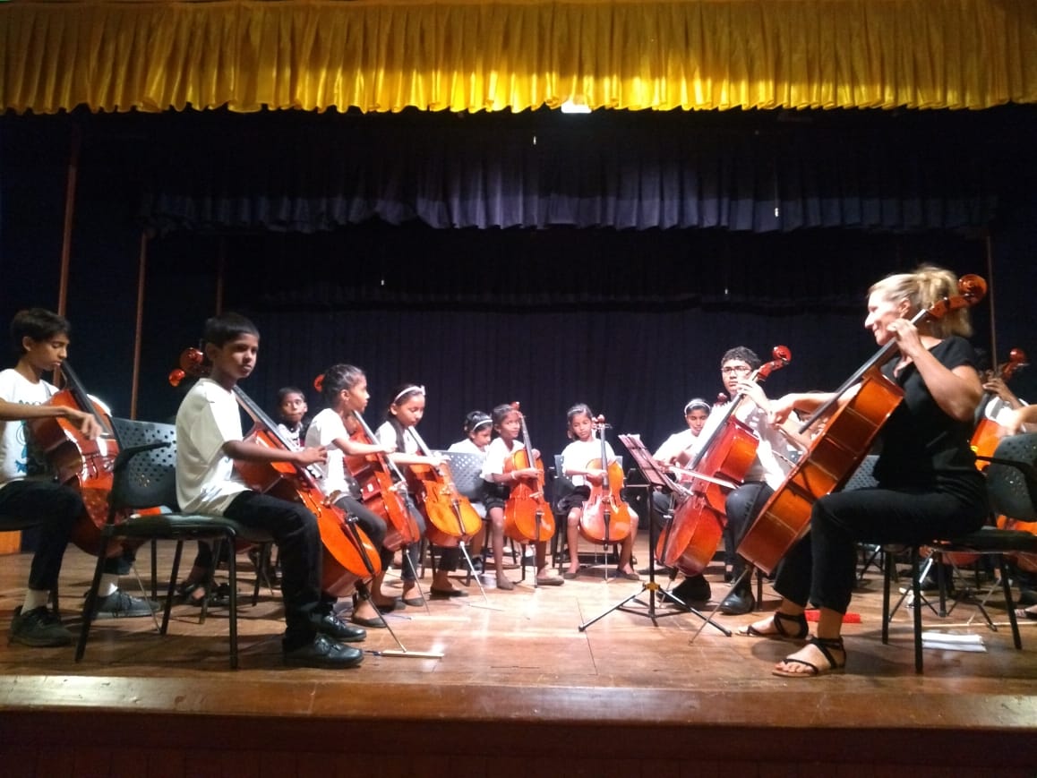 24 cellos at our Christmas concert 2018